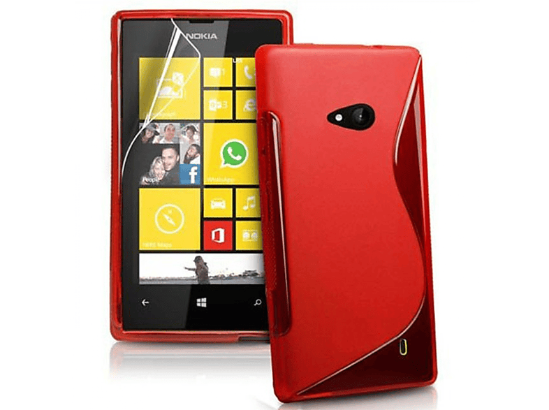 CASEONLINE S-Line - Rot, Backcover, 535, Multicolor Microsoft, Lumia