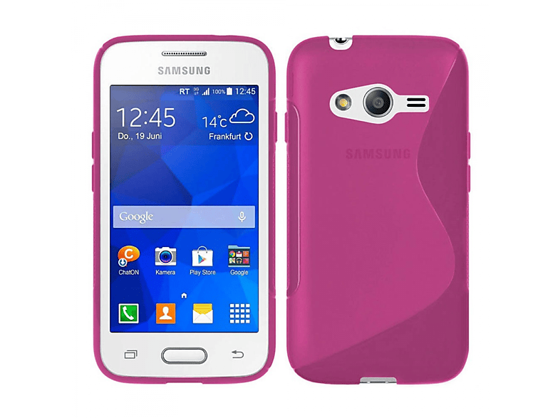 CASEONLINE S-Line - Pink, Backcover, Samsung, Galaxy Ace NXT, Multicolor