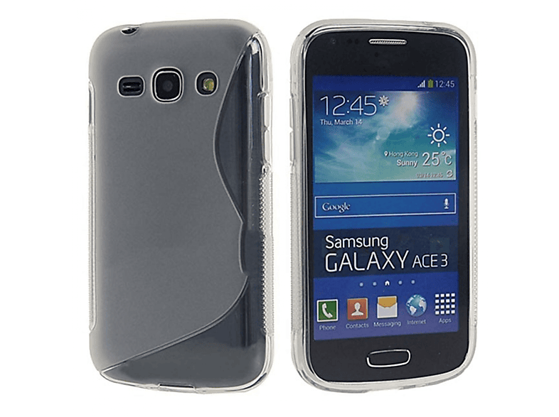CASEONLINE S-Line - Rauch, Backcover, Samsung, Galaxy Ace 3, Multicolor