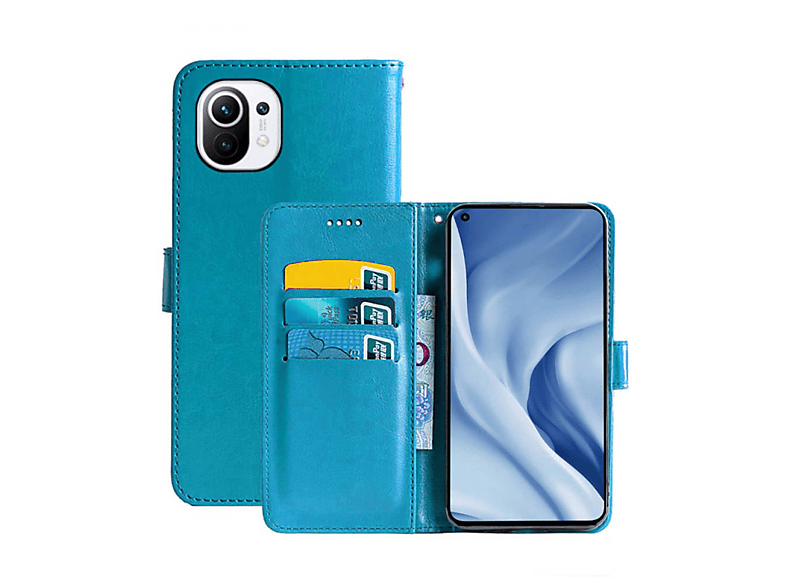 CASEONLINE Klappbare - Hellblau, Xiaomi, Lite, 11 Multicolor Bookcover, Mi