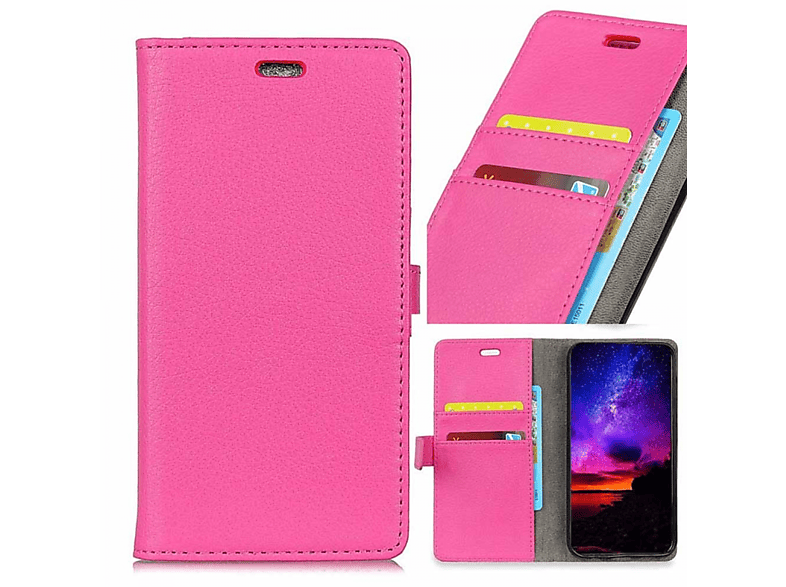 CASEONLINE Klappbare - Pink, Bookcover, Lenovo, K8 Note, Multicolor