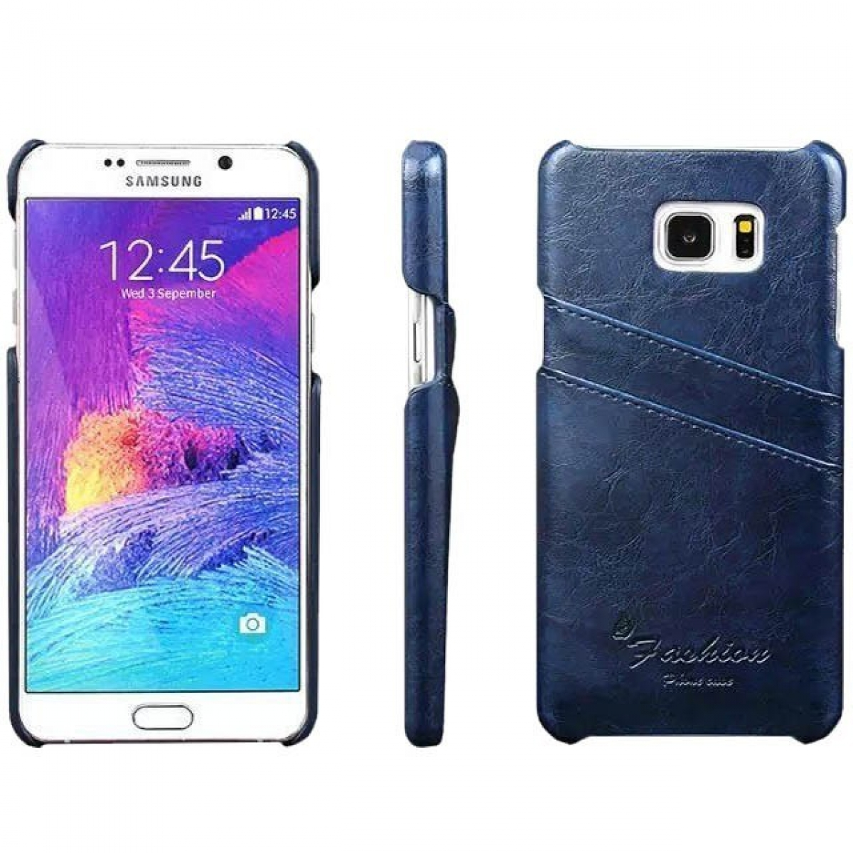 CASEONLINE Retro 5, Samsung, - Backcover, Note Multicolor Galaxy Blau