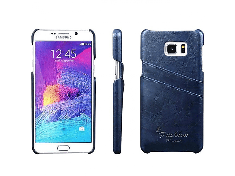 CASEONLINE Retro 5, Samsung, - Backcover, Note Multicolor Galaxy Blau