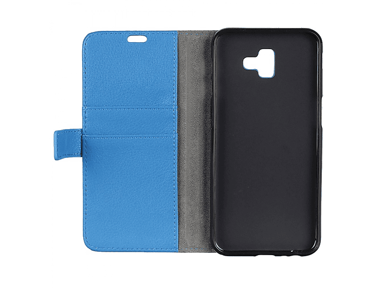 CASEONLINE Klappbare - Blau, Bookcover, Samsung, Galaxy J6 Plus (2018), Multicolor