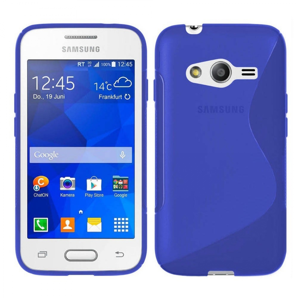 Blau, Galaxy - S-Line Samsung, CASEONLINE Backcover, Ace Multicolor NXT,