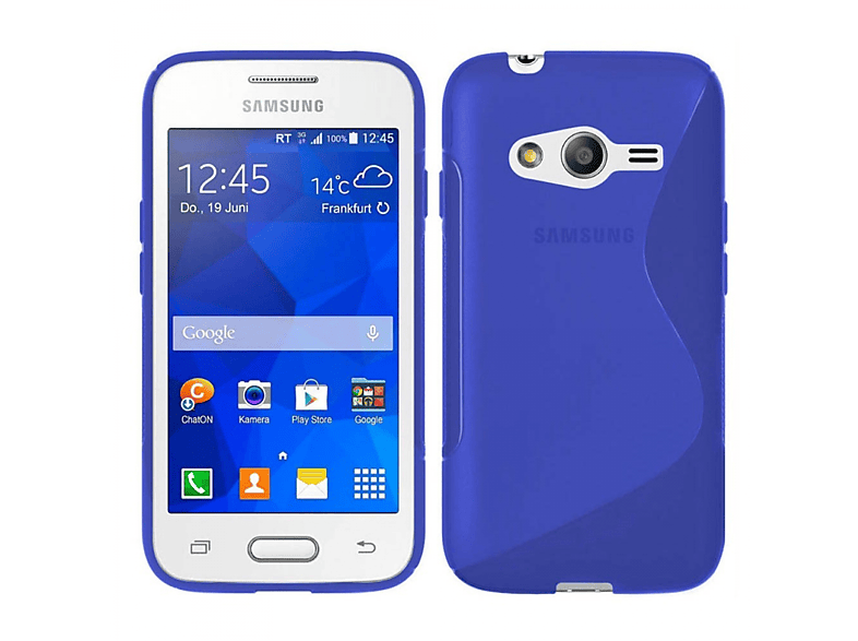 Blau, Galaxy - S-Line Samsung, CASEONLINE Backcover, Ace Multicolor NXT,