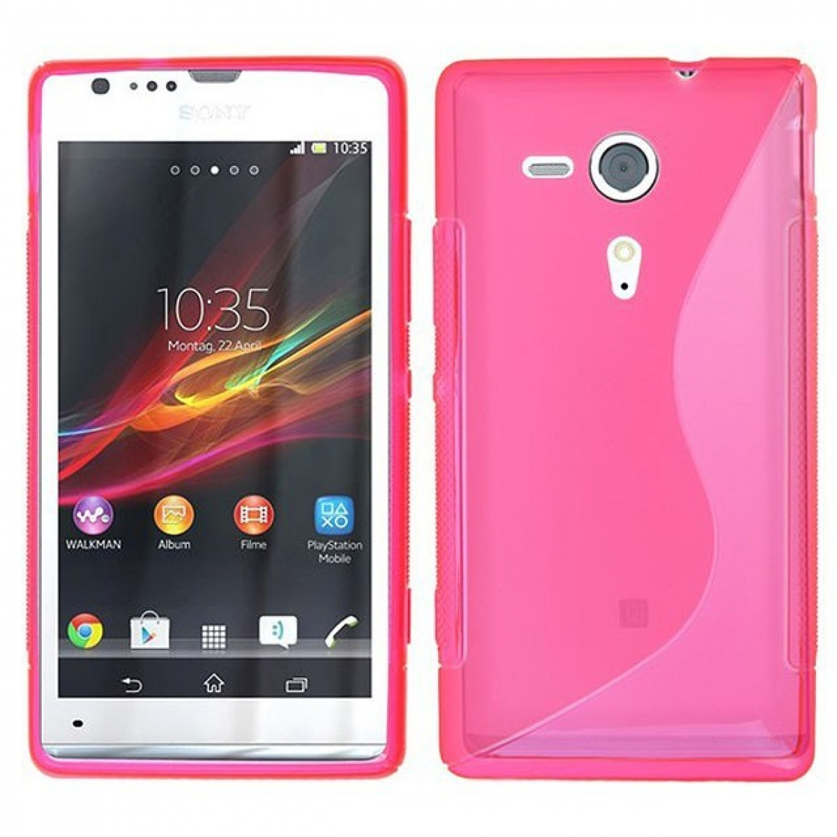 S-Line Xperia - Pink, CASEONLINE Sony, Multicolor Backcover, SP,