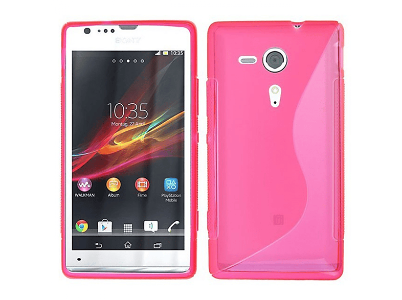 - Sony, Multicolor Backcover, SP, CASEONLINE S-Line Xperia Pink,