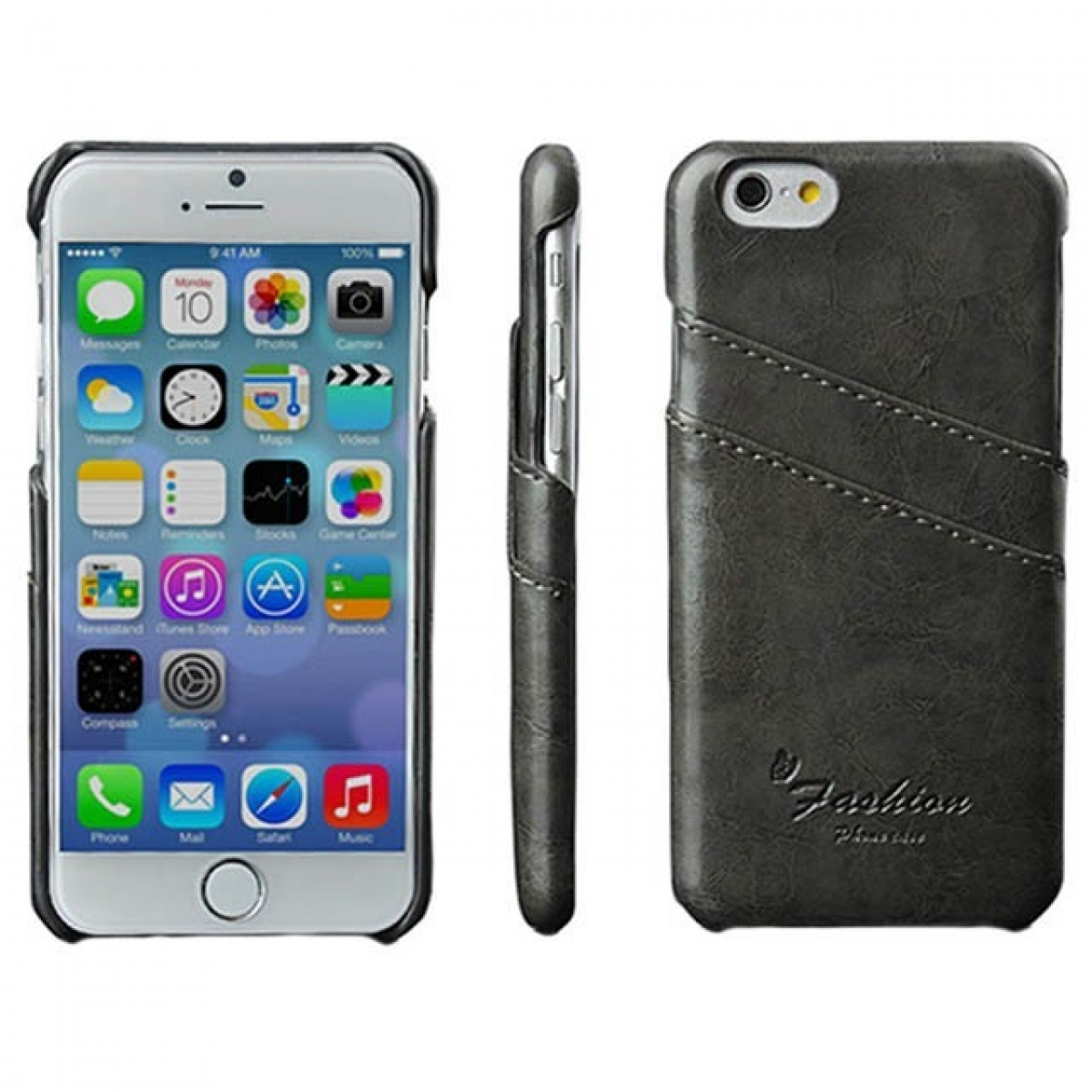 Dunkelgrau 6 Backcover, Plus, iPhone CASEONLINE Retro, Apple,