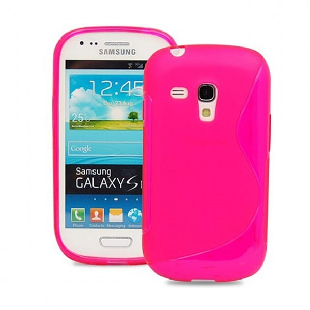 CASEONLINE S-Line Pink, mini, S3 - Galaxy Samsung, Backcover, Multicolor