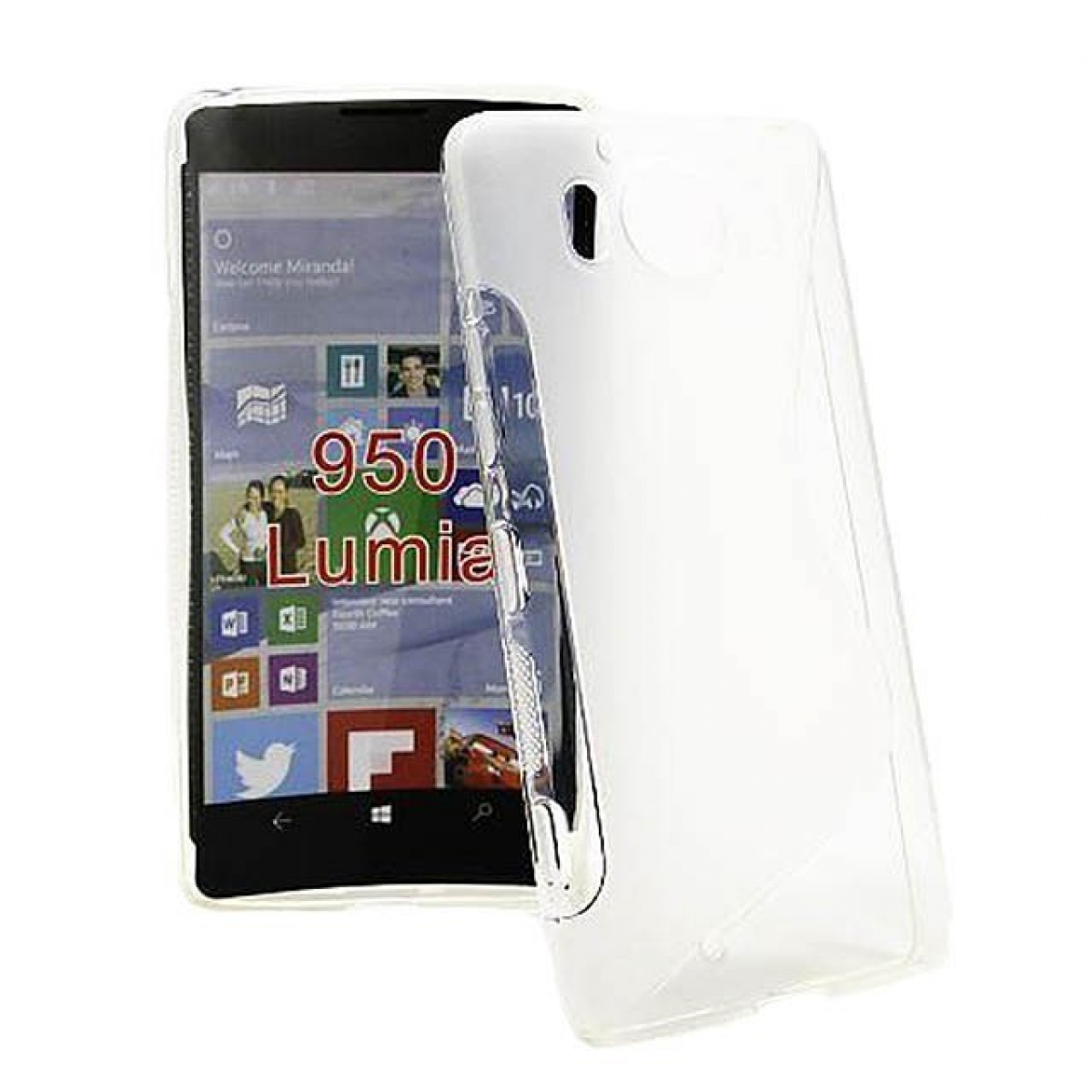 CASEONLINE S-Line - Transparent, Microsoft, Lumia Backcover, Multicolor 950