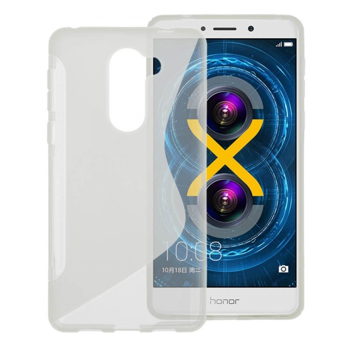 CASEONLINE Lite, 9 Multicolor Huawei, S-Line Backcover, Mate - Transparent,