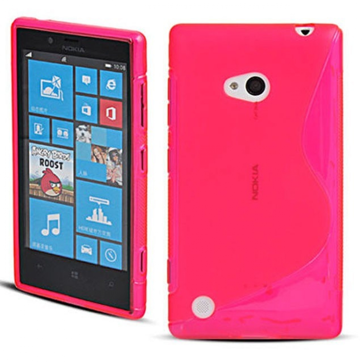 CASEONLINE S-Line 720, Pink, Nokia, Backcover, Multicolor - Lumia