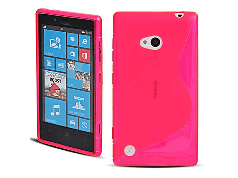 Nokia, Multicolor 720, Backcover, Pink, - CASEONLINE S-Line Lumia