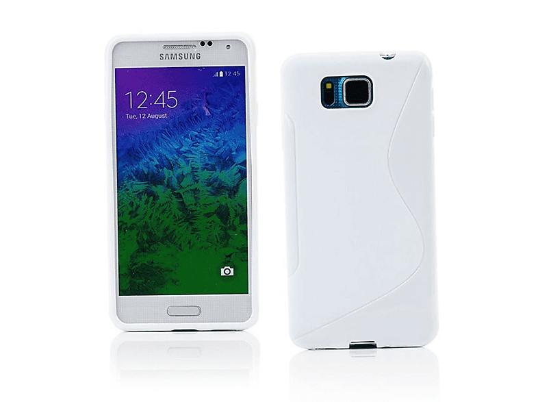 Samsung, Multicolor Galaxy Backcover, S-Line Alpha, - Weiß, CASEONLINE