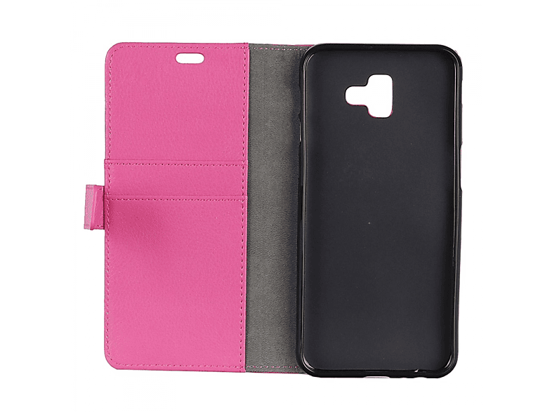 Klappbare Samsung, - (2018), Pink, J6 CASEONLINE Galaxy Bookcover, Plus Multicolor