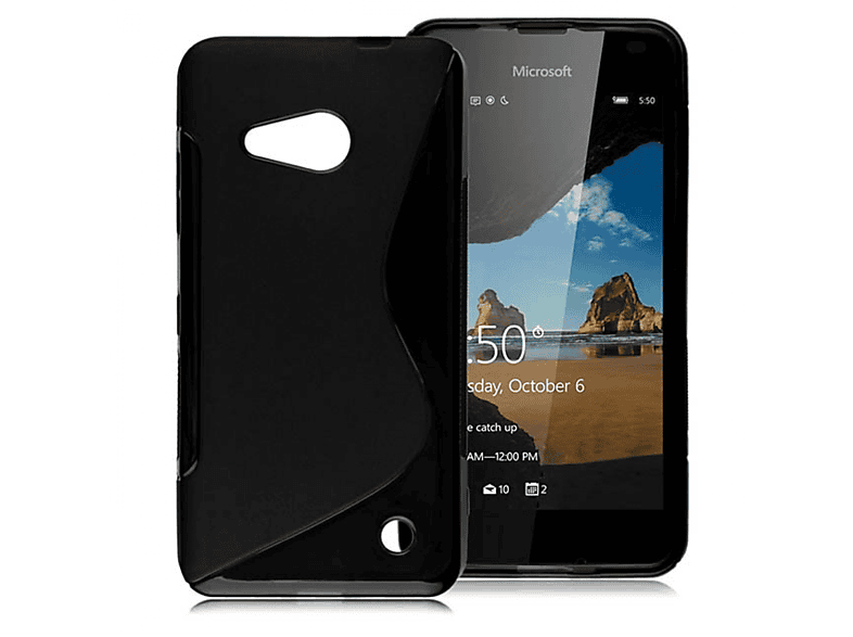 Schwarz, Backcover, Multicolor Microsoft, CASEONLINE - 550, S-Line Lumia