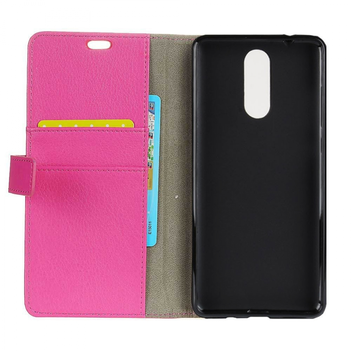 Multicolor Nokia, 3.1 Klappbare - Pink, Plus, CASEONLINE Bookcover,