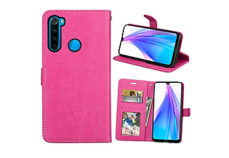 CASEONLINE Klappbare - Pink, Bookcover, Xiaomi, Redmi Note 8T, Multicolor