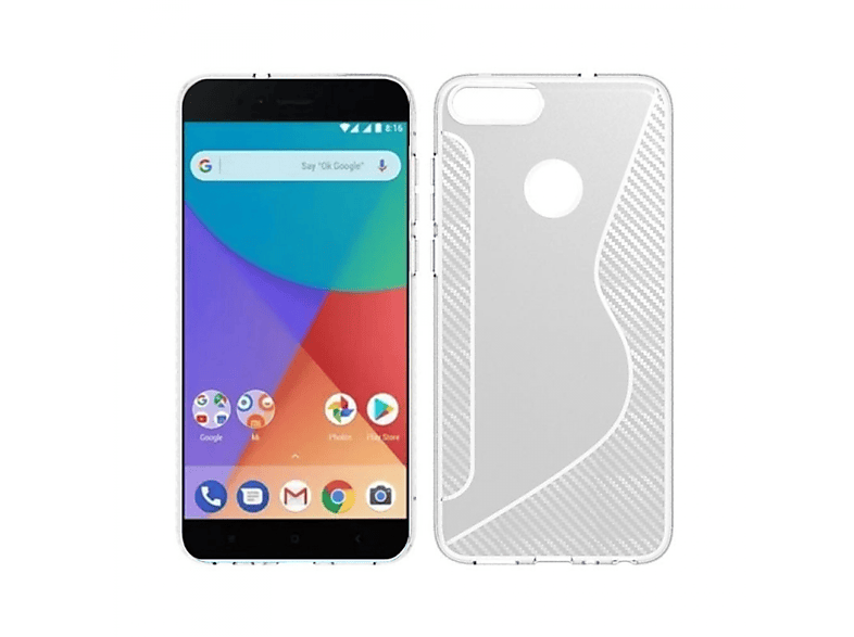 Xiaomi, Backcover, Transparent, - Multicolor A1, S-Line CASEONLINE Mi