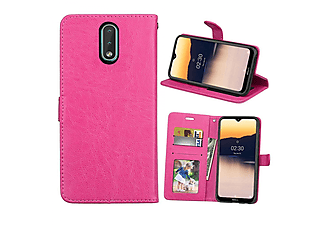 CASEONLINE Klappbare - Pink, Bookcover, Nokia, 2.3, Multicolor