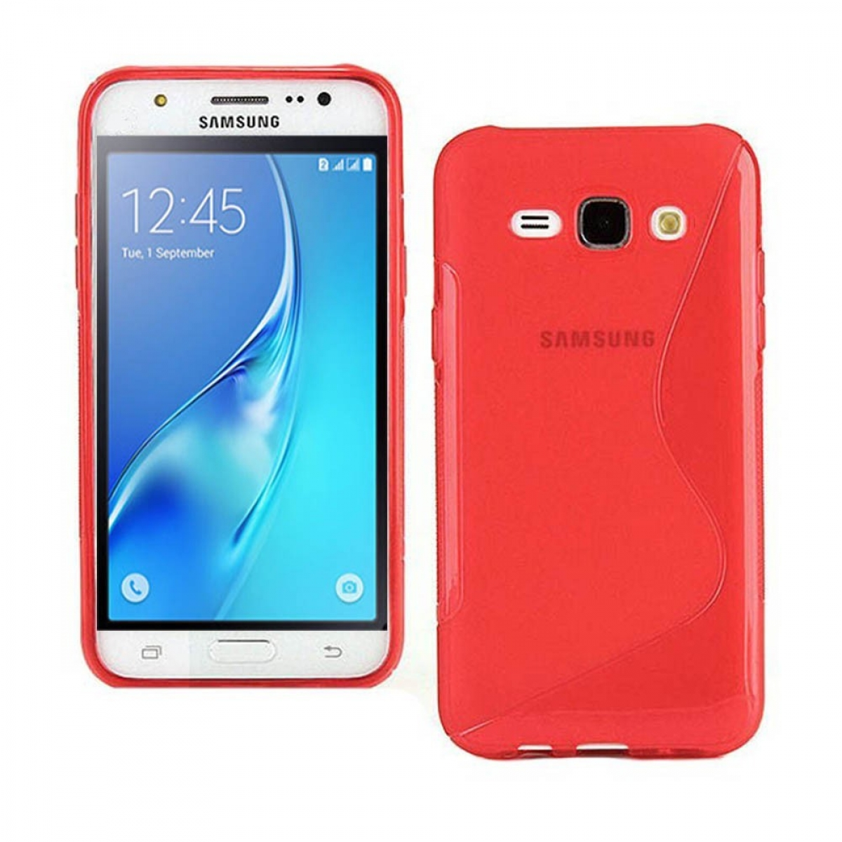 - Rot, Samsung, CASEONLINE Backcover, Multicolor S-Line Galaxy J1 (2016),