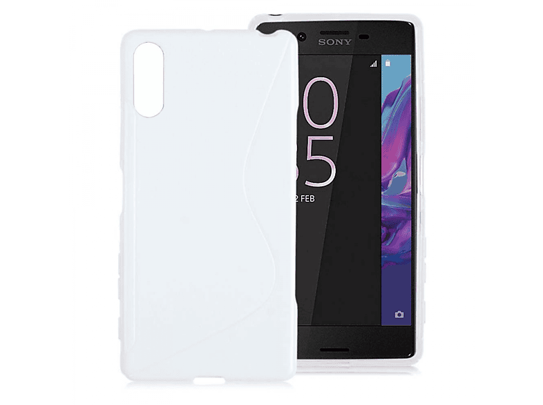 Sony, CASEONLINE Backcover, Xperia - S-Line Weiß, XZ, Multicolor