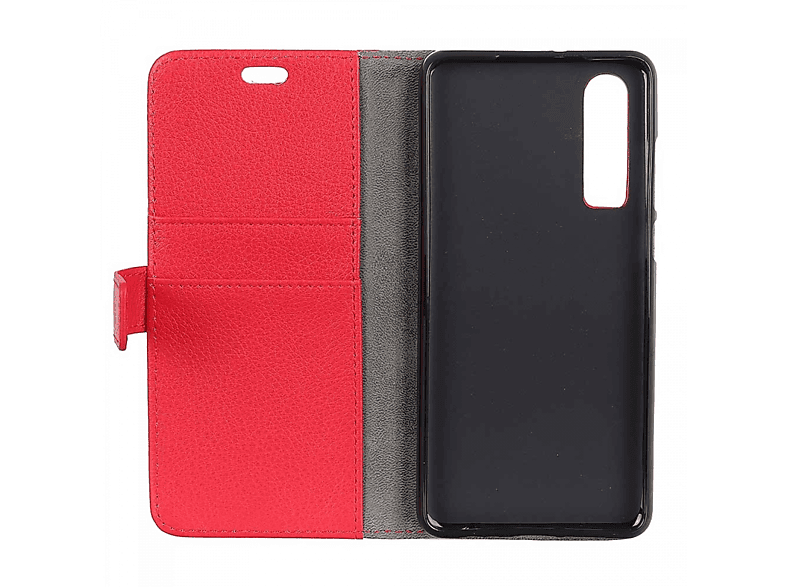 CASEONLINE Klappbare - Rot, Bookcover, Huawei, P30, Rot