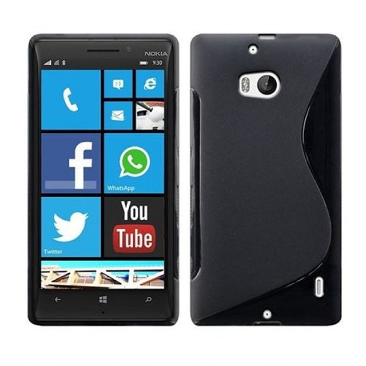 - Backcover, S-Line Multicolor 930, Nokia, Schwarz, Lumia CASEONLINE