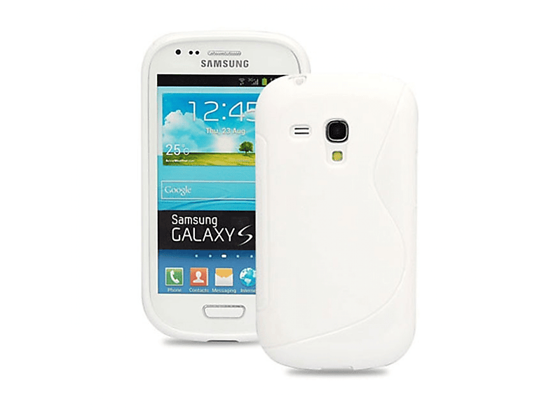 CASEONLINE S-Line - Weiß, Galaxy Multicolor Backcover, Samsung, mini, S3