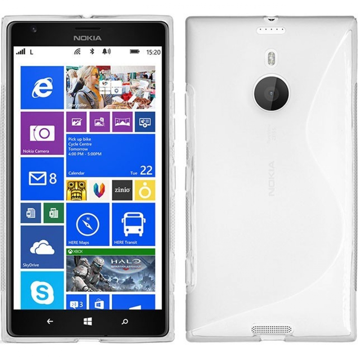 1520, CASEONLINE Nokia, Backcover, Transparent S-Line, Lumia