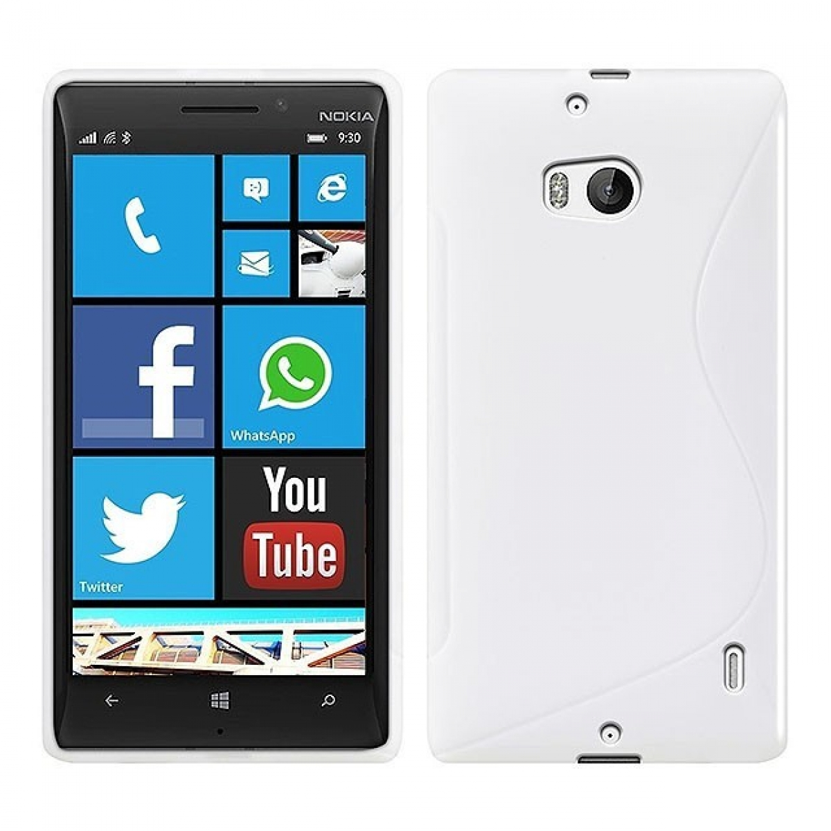 930, S-Line CASEONLINE - Multicolor Backcover, Weiß, Lumia Nokia,