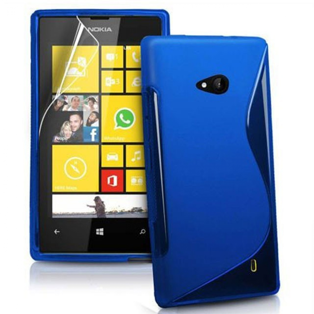 535, Backcover, S-Line Multicolor - Microsoft, Blau, Lumia CASEONLINE