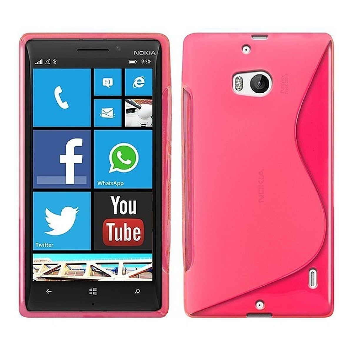 930, Pink, CASEONLINE - Backcover, Lumia Nokia, S-Line Multicolor