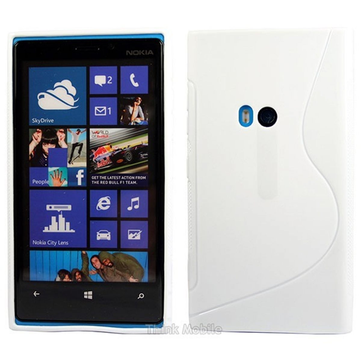 Nokia, S-Line - Backcover, Lumia Multicolor 920, CASEONLINE Weiß,