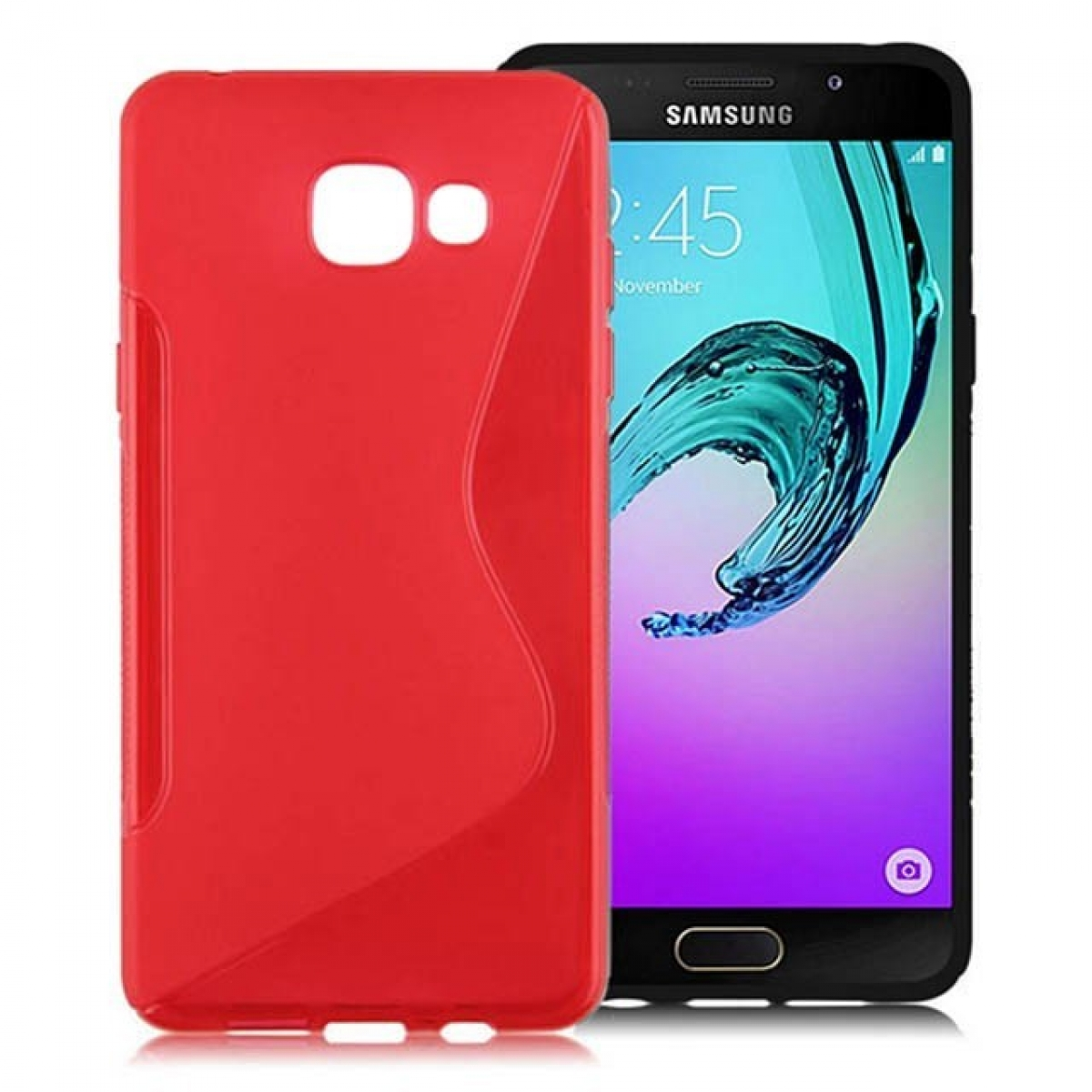 CASEONLINE S-Line - Backcover, Galaxy Samsung, Rot, Multicolor A5 (2016)