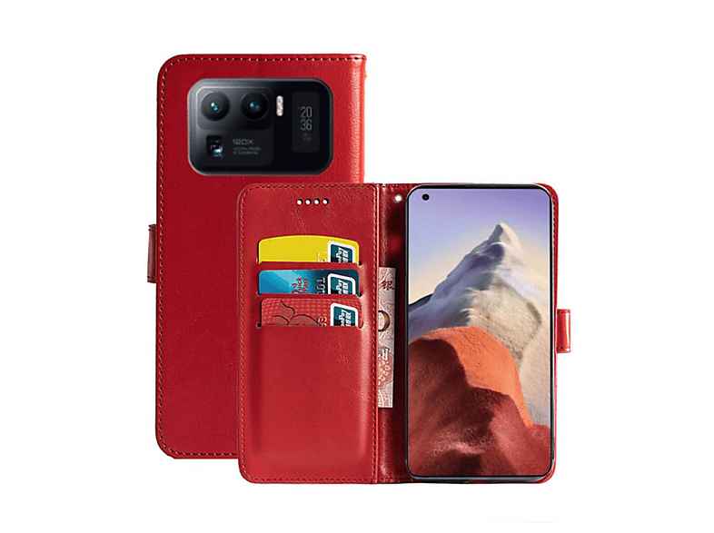 Xiaomi, - Rot, Bookcover, 11 Mi Ultra, Klappbare CASEONLINE Rot