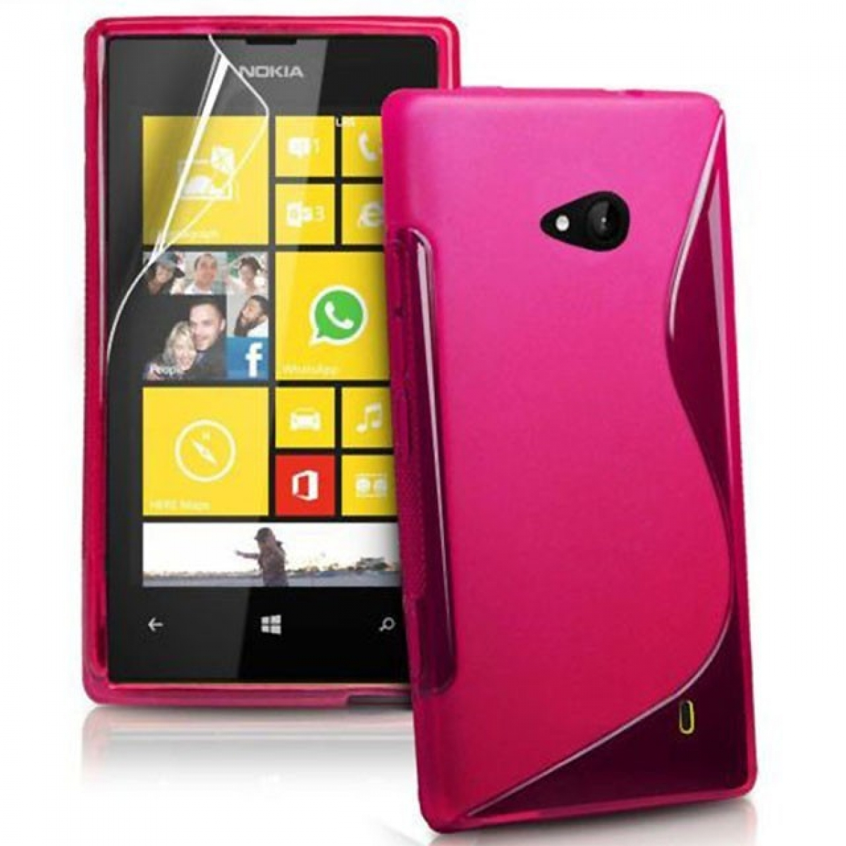 CASEONLINE S-Line - Pink, Backcover, Microsoft, 535, Multicolor Lumia