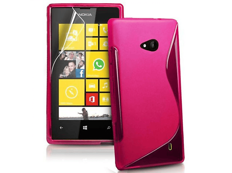 CASEONLINE S-Line - Lumia Pink, Multicolor 535, Microsoft, Backcover