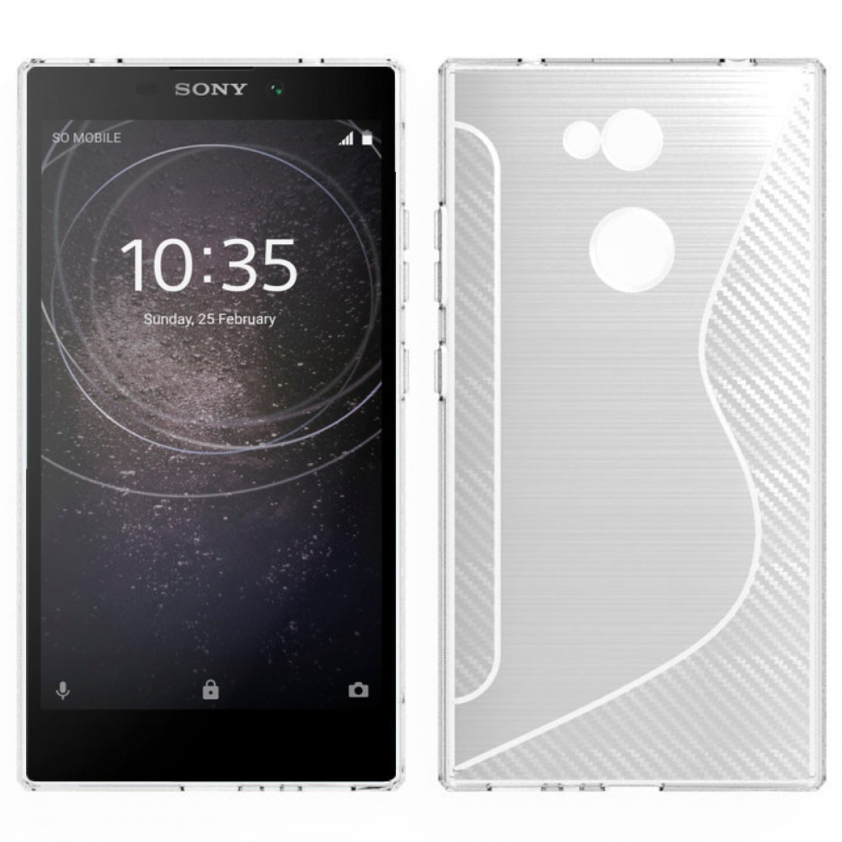Sony, - S-Line Multicolor Xperia L2, Transparent, CASEONLINE Backcover,