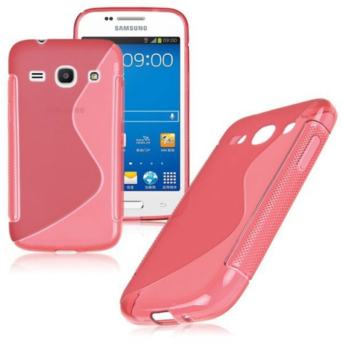 S-Line - Core Multicolor Plus, CASEONLINE Samsung, Galaxy Backcover, Rot,