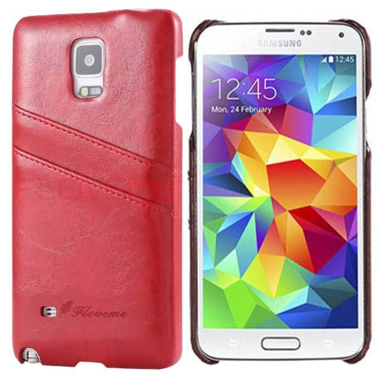 Galaxy CASEONLINE S5, Samsung, Rot, Retro Backcover, Multicolor -