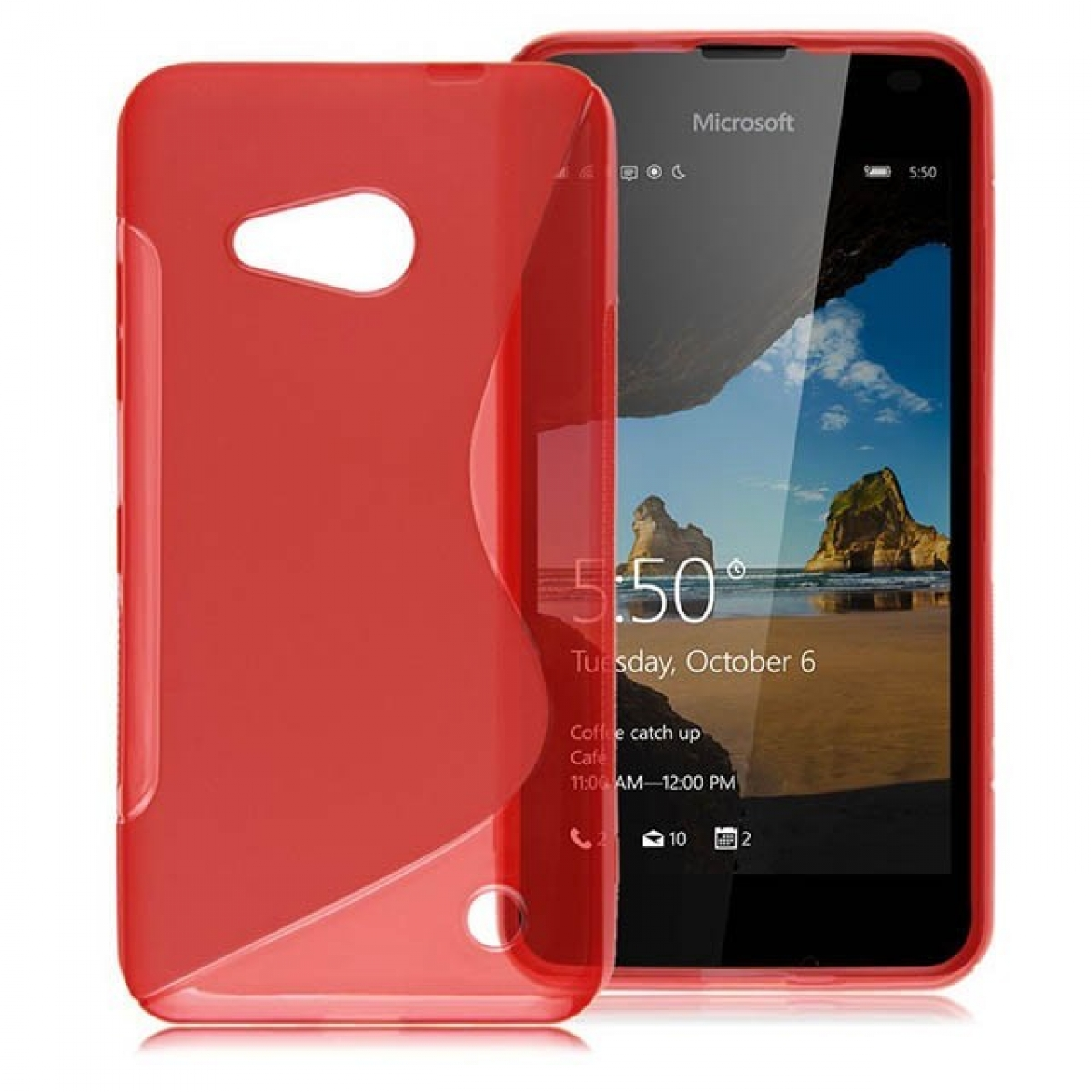 CASEONLINE S-Line - Rot, Backcover, Microsoft, 550, Multicolor Lumia