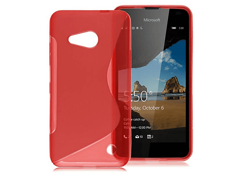 CASEONLINE S-Line - Rot, Backcover, Microsoft, 550, Multicolor Lumia