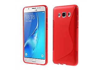 CASEONLINE S-Line - Rot, Backcover, Samsung, Galaxy J5 (2016), Multicolor