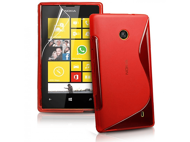CASEONLINE S-Line - Rot, Backcover, 520, Multicolor Nokia, Lumia