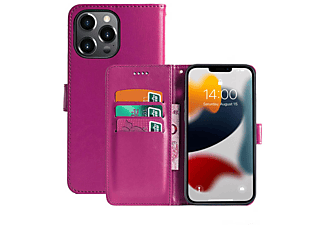 CASEONLINE Klappbare - Pink, Bookcover, Apple, iPhone 13 Pro Max, Multicolor
