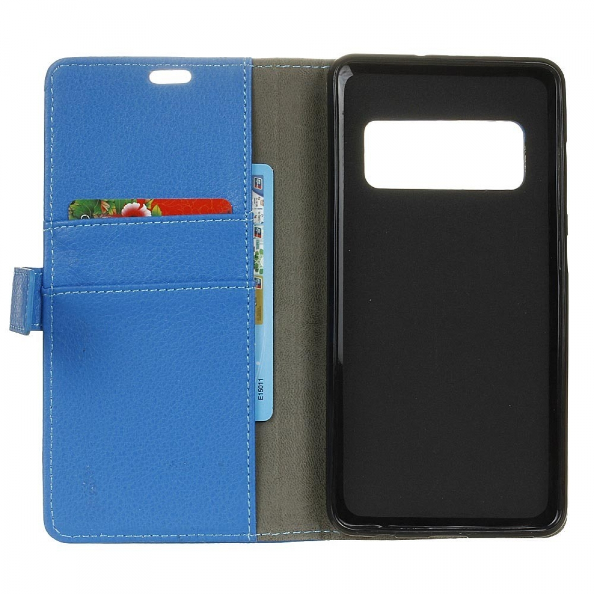 8, Multicolor - Note Klappbare CASEONLINE Samsung, Blau, Galaxy Bookcover,