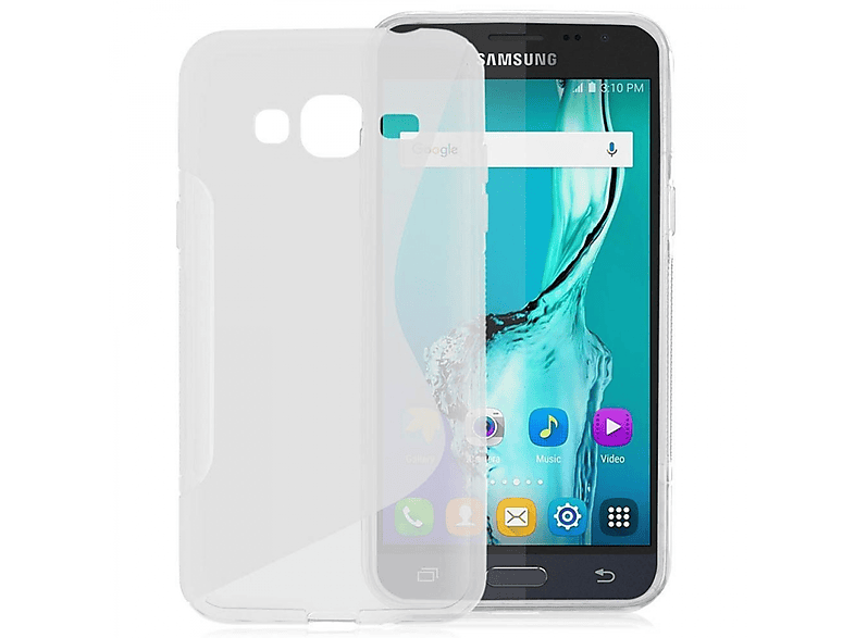 CASEONLINE S-Line - Transparent, Backcover, Samsung, Galaxy J3 (2016), Multicolor