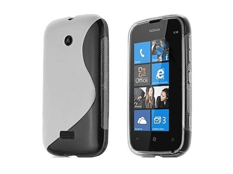 CASEONLINE S-Line - Nokia, Lumia Multicolor 510, Backcover, Transparent